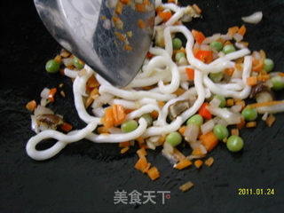 【薯泥焗乌冬面】的做法步骤:3