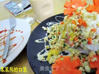 山药沙拉的做法步骤：8