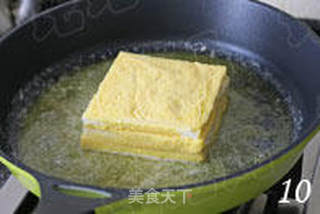 超高热量下午茶 巧克力西多士的做法步骤:10