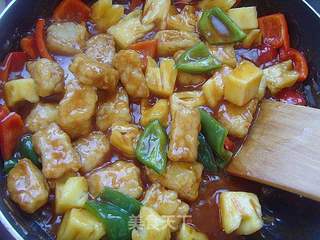 应季水果菜---菠萝咕噜肉的做法步骤:12