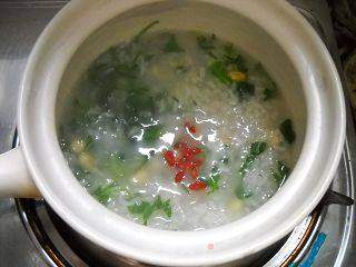 荠菜黄豆粥的做法步骤:8