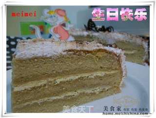 生日蛋糕@@咖啡奶油蛋糕的做法步骤:20