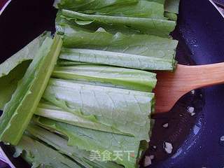 简单V奢华美味:豆豉鲮鱼油麦菜的做法步骤:6