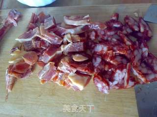 腊味蔬菜煲仔饭的做法步骤：3