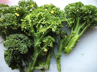 鲜肉炒花椰菜(菜花)~营养菜的做法步骤:2
