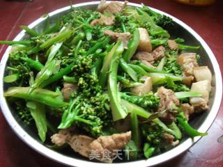 鲜肉炒花椰菜(菜花)~营养菜的做法步骤:9