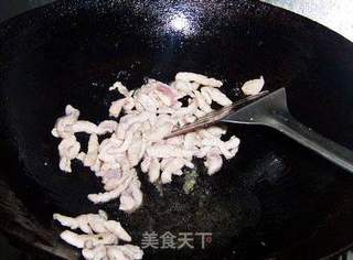 肉丝千张炒韭菜的做法步骤：6