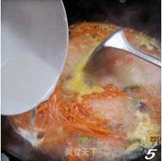 羊肉胡萝卜丝糊汤火锅的做法步骤:6