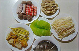 什锦羊肉火锅+2款特制调味酱的做法步骤:8