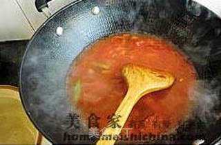 猪蹄的美味吃法--茄汁黄豆炖猪蹄的做法步骤:7