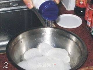 脆脆的酱腌白萝卜的做法步骤:2
