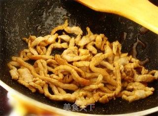 肉丝炒酸菜粉的做法步骤:4