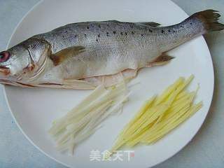 清蒸鲈鱼的做法步骤:3