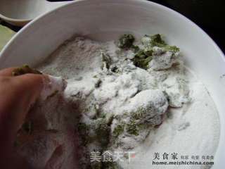 蒿子粑粑的做法步骤:3
