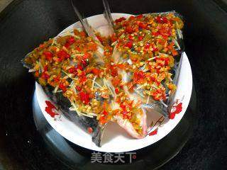 家庭版剁椒鱼头的做法步骤:8