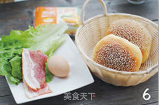 【培根芝士蛋堡】很满足的早餐(老面法)的做法步骤:6