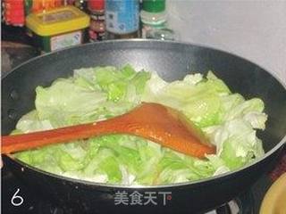 腊肉炒手撕包菜的做法步骤:6