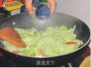 腊肉炒手撕包菜的做法步骤:8