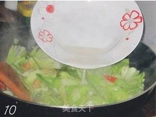 腊肉炒手撕包菜的做法步骤:10