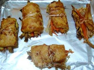 日式照烧豆腐卷的做法步骤：18