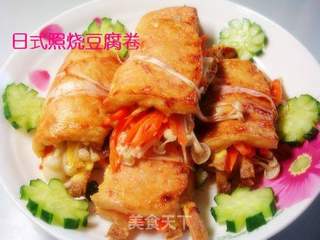 日式照烧豆腐卷的做法步骤：19