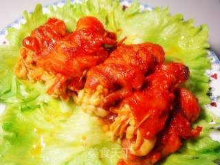 蒜香金针菇五花肉卷的做法步骤：17