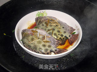 果皮蒸金鼓鱼的做法步骤:3