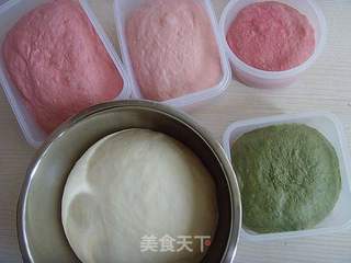 小猪豆沙包的做法步骤:7