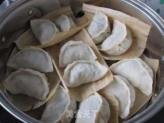 苔菜香菇蒸饺的做法步骤：10