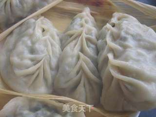 苔菜香菇蒸饺的做法步骤：11