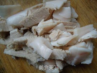 五花荷兰豆的做法步骤：3