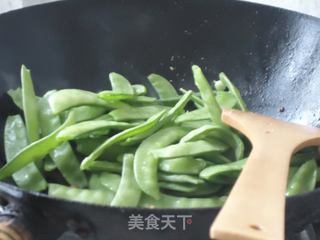 五花荷兰豆的做法步骤：6