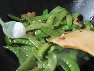 五花荷兰豆的做法步骤：7