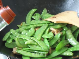 五花荷兰豆的做法步骤：8