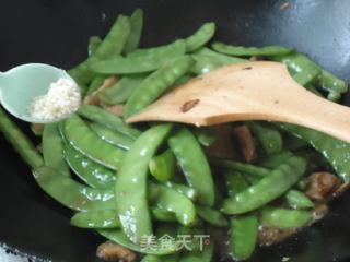 五花荷兰豆的做法步骤：9