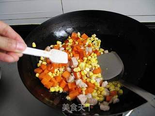 专做小朋友爱吃的---炒三丁的做法步骤:10