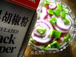 微波蒜香烤肉焗饭的做法步骤：6