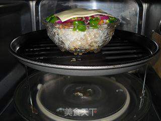 微波蒜香烤肉焗饭的做法步骤：9