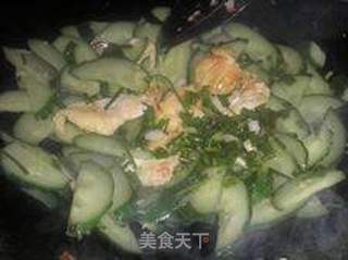 蒜香黄瓜炒蛋的做法步骤:10