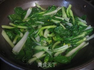 香菇小白菜的做法步骤：4