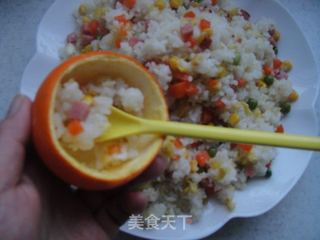 香橙炒饭的做法步骤：9