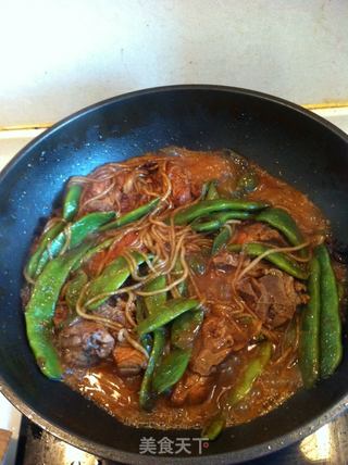 排骨豆角炖粉条的做法步骤:5