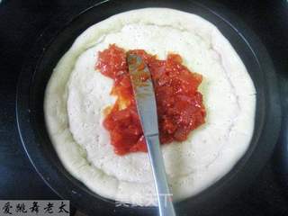 虾仁杂蔬比萨的做法步骤：2
