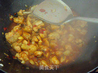 菜薹炒鸡肉的做法步骤：6