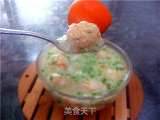 宝宝快乐成长餐--蔬菜肉丸粥的做法步骤:7