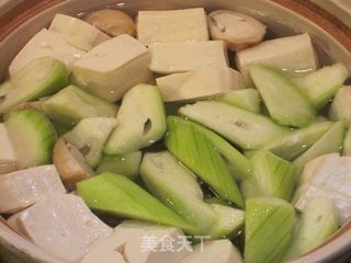 丝瓜豆腐羹的做法步骤：5