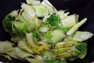 白菜焖油豆腐的做法步骤:6