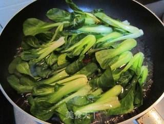 菜芯粉丝的做法步骤:2