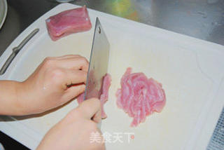 茭白炒肉片的做法步骤：3