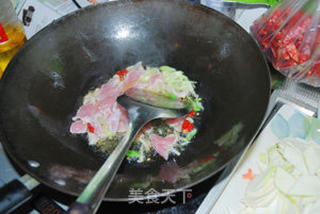 茭白炒肉片的做法步骤：7